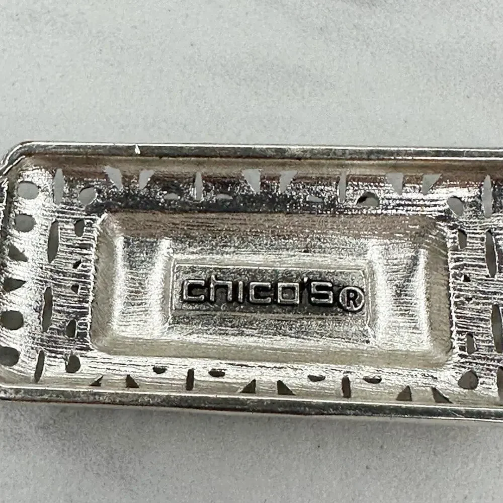 Chico's Silver Tone Chain Link Belt Southwestern Medium/Large (M/L) ✨
